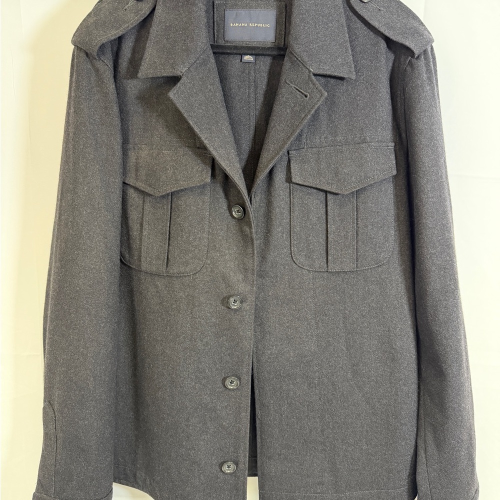 Banana Republic Charcoal Military Jacket